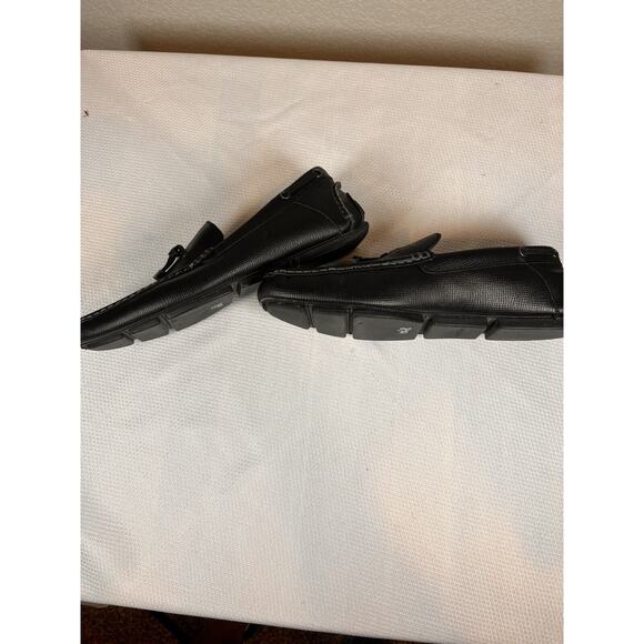 Calvin Klein Macon Epi Black Leather Driving Moccasin Loafer Size 10.5 - Picture 7 of 12